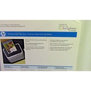 HP Brochure Marketing Material Color Shere Paper, 150 Sheets, 8.5" x 11"